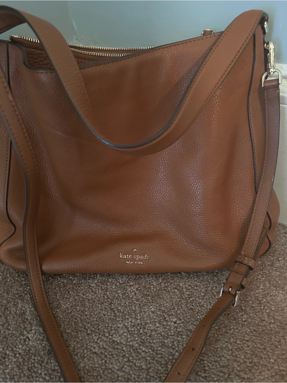 kate spade Brown Leather Shoulder Bag - Picture 3 of 11